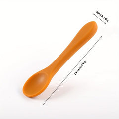 Baby Silicone Spoon Soft Head Round Head Spoon Children's Tableware