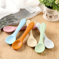 Baby Silicone Spoon Soft Head Round Head Spoon Children's Tableware