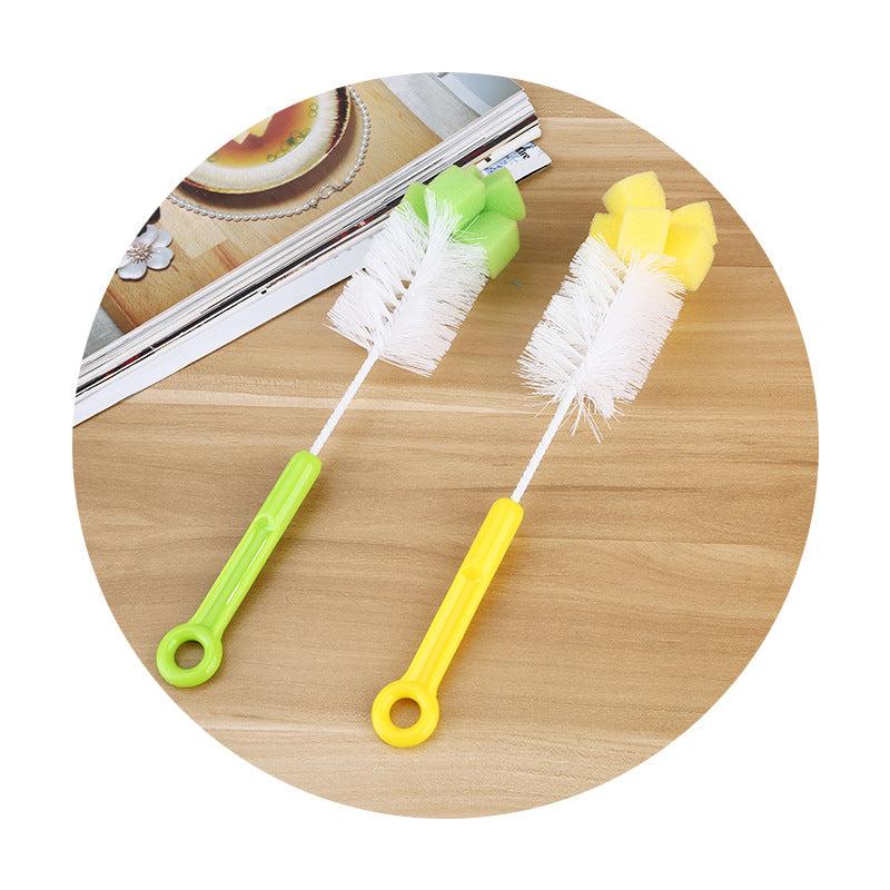 Baby Bottle Brush Sponge Head Bottle Brush Cup Brush Nylon Cleaning Brush