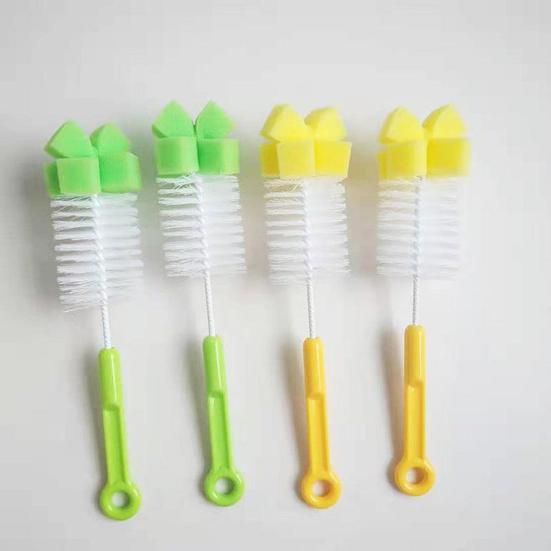 Baby Bottle Brush Sponge Head Bottle Brush Cup Brush Nylon Cleaning Brush