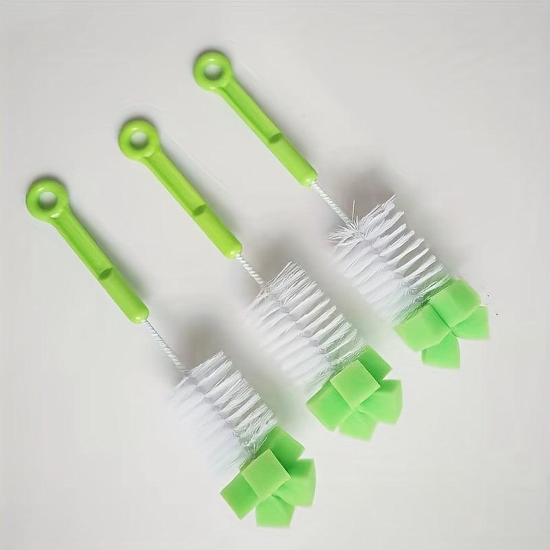 Baby Bottle Brush Sponge Head Bottle Brush Cup Brush Nylon Cleaning Brush