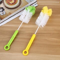Baby Bottle Brush Sponge Head Bottle Brush Cup Brush Nylon Cleaning Brush