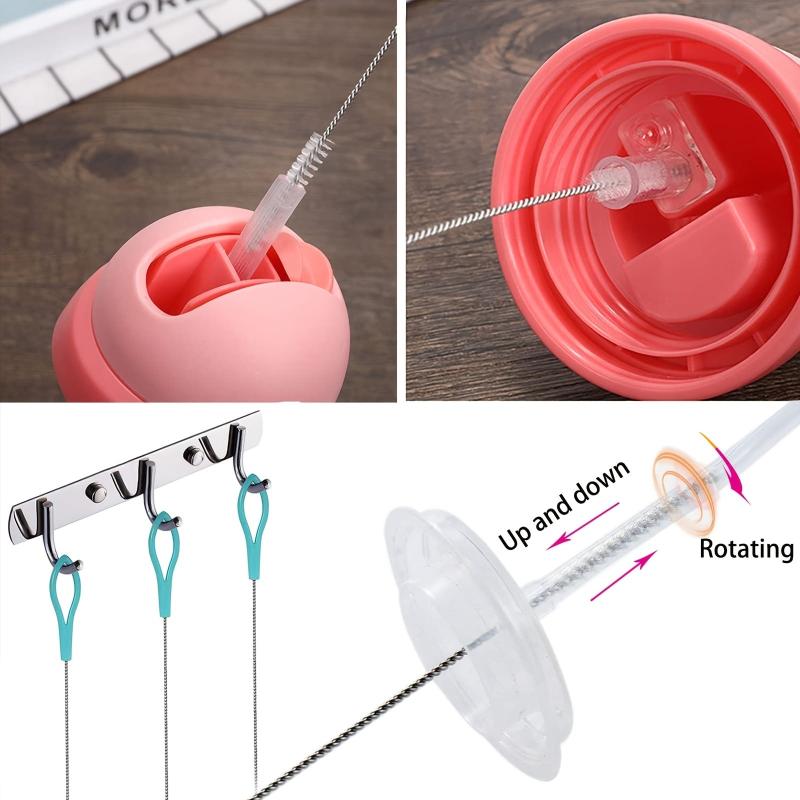 10-pack Nylon & Stainless Steel Insulation Cleaning Set Baby Bottle Brush