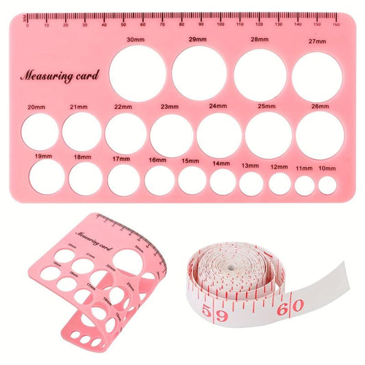 2pcs Nipple Ruler Breast Flange Sizing Tool Soft Flange