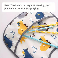Waterproof Baby Feeding Bibs Set of 5 Washable Odor Resistant