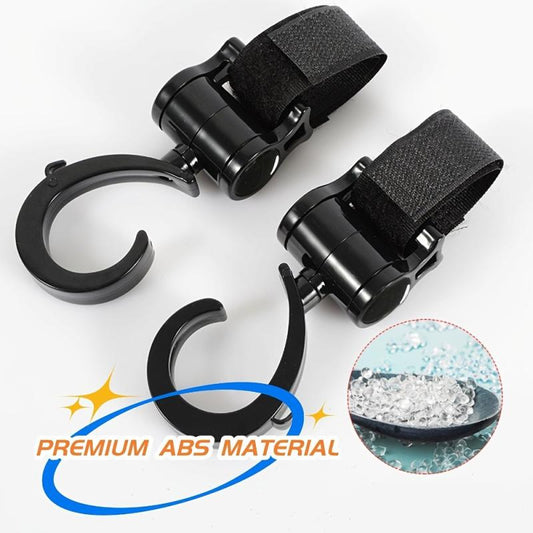 360 Rotatable Stroller Hook for Hanging Bags & Accessories