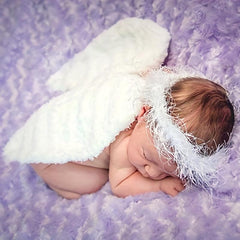 Newborn Angel Feather Wings Photo Props Set