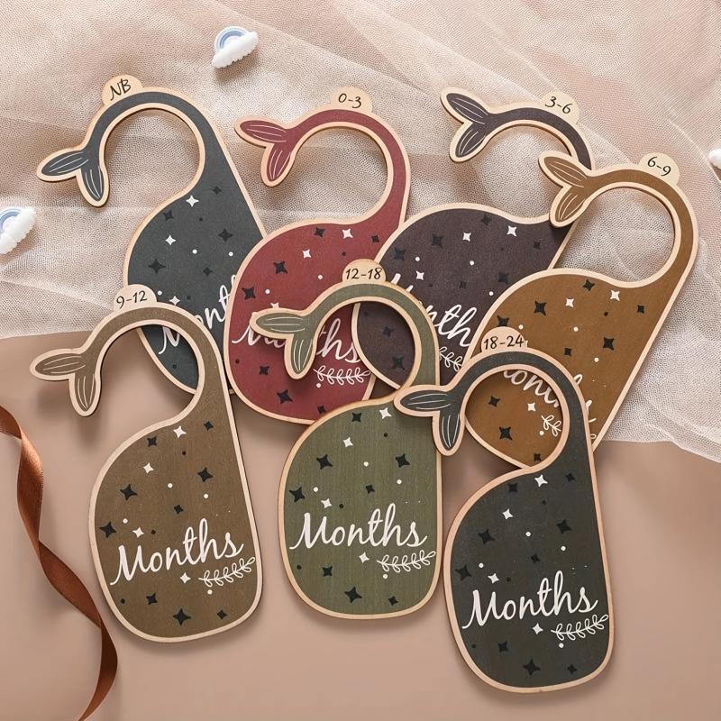 7pcs Whale Shape Baby Clothing Dividers Nursery Organizer