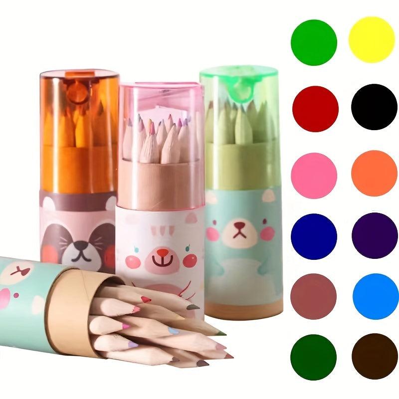 Cartoon Bear Children's Drawing Pencil Art Tool Gift Random