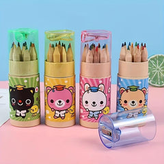 Cartoon Bear Children's Drawing Pencil Art Tool Gift Random