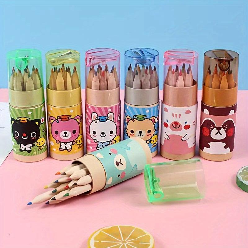 Cartoon Bear Children's Drawing Pencil Art Tool Gift Random