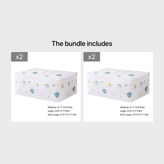 Extra Large Storage Bags Clothes Storage Bins Foldable Closet Organizer