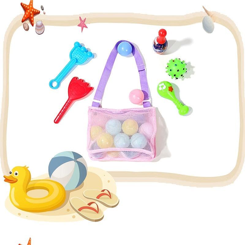 Kids' Beach Bag with Toy Storage - Stylish Shoulder Bag for Travel
