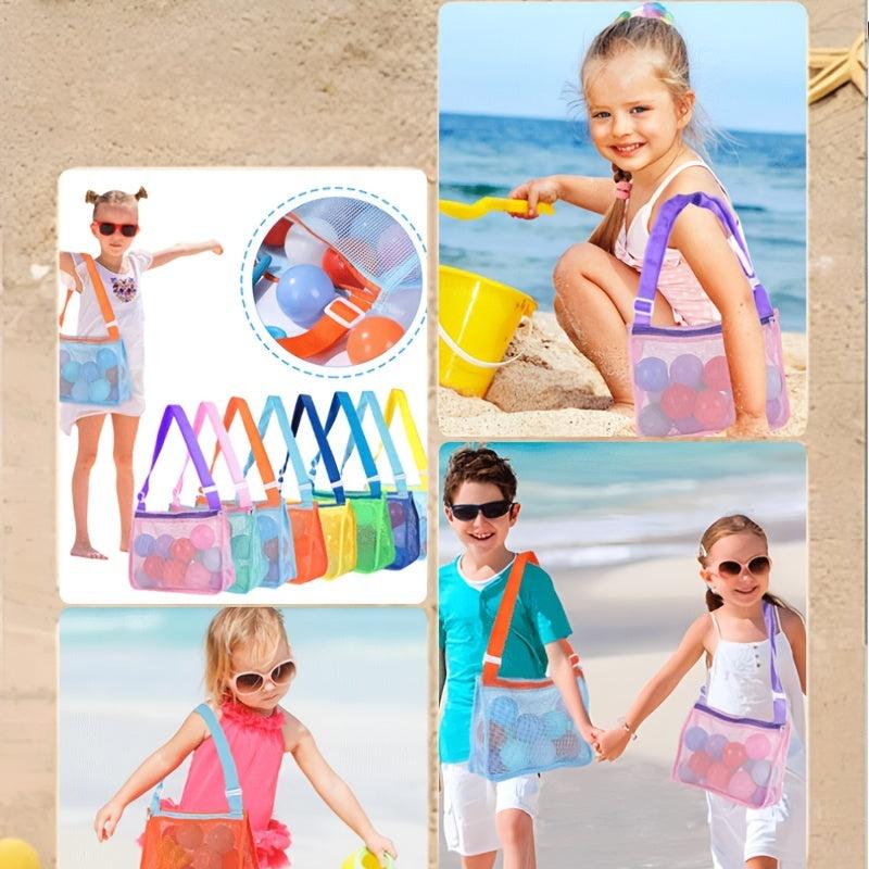 Kids' Beach Bag with Toy Storage - Stylish Shoulder Bag for Travel