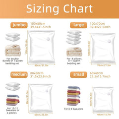Vacuum Storage Bags for Organizing Bedroom Space