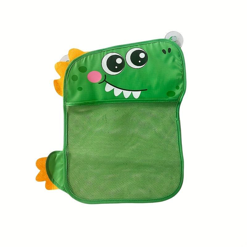 Waterproof Cartoon Baby Bath Storage Net Bag with Suction Cup