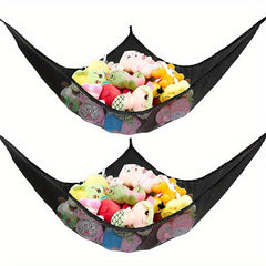2 Pcs Toy Storage Hammock Organizer Hanging For Nursery Play Room Kids Bedroom