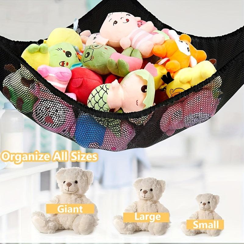 2 Pcs Toy Storage Hammock Organizer Hanging For Nursery Play Room Kids Bedroom