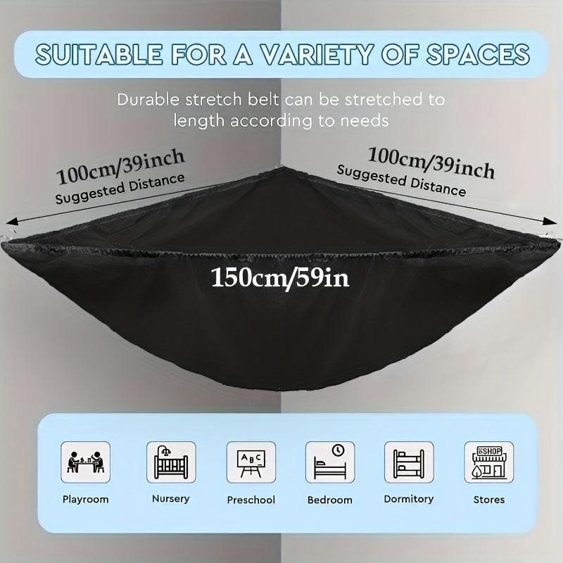 2 Pcs Toy Storage Hammock Organizer Hanging For Nursery Play Room Kids Bedroom