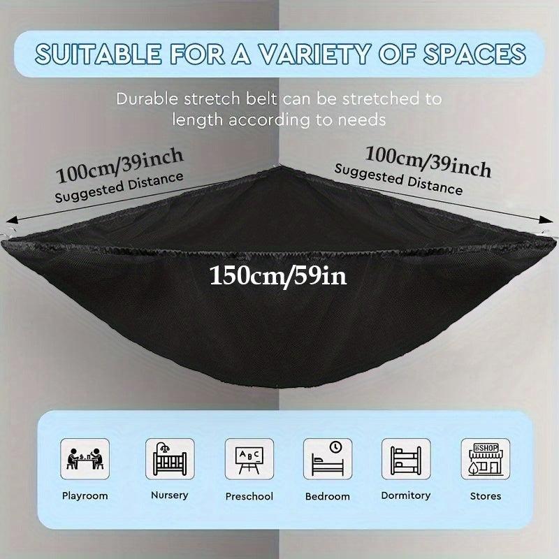 2 Pcs Toy Storage Hammock Organizer Hanging For Nursery Play Room Kids Bedroom