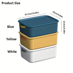 Kids Toy Storage Box with Cover and Handle - 14.05 Inches Tall