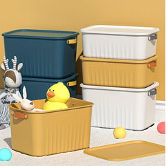 Kids Toy Storage Box with Cover and Handle - 14.05 Inches Tall