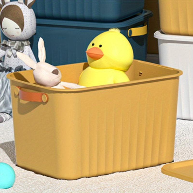 Kids Toy Storage Box with Cover and Handle - 14.05 Inches Tall