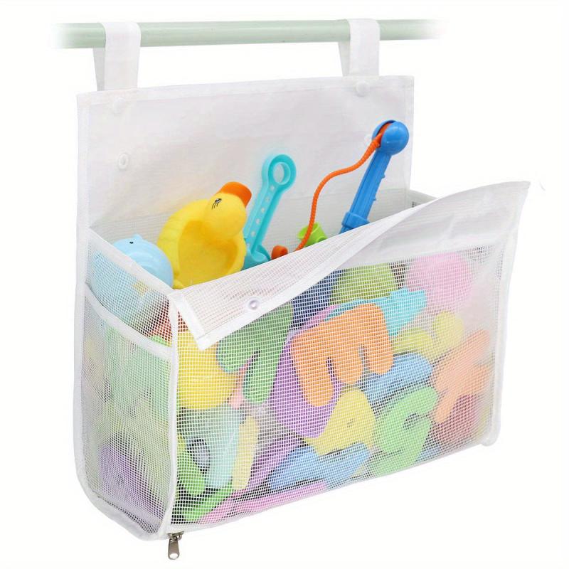 Baby Bath Toys Organizer Hanging Storage Bag with Bottom Zipper