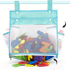 Baby Bath Toys Organizer Hanging Storage Bag with Bottom Zipper