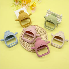 Silicone Baby Teether Toys 3 Months BPA Anti Drop Mittens Teething Toys