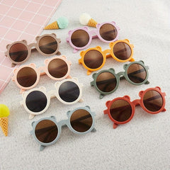 Bear Kids Sunglasses Anti UV Baby Glasses