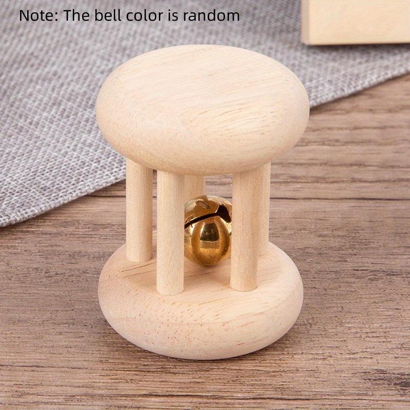 Wooden Baby Bell Ring Tone Toy - Teeth Grinder