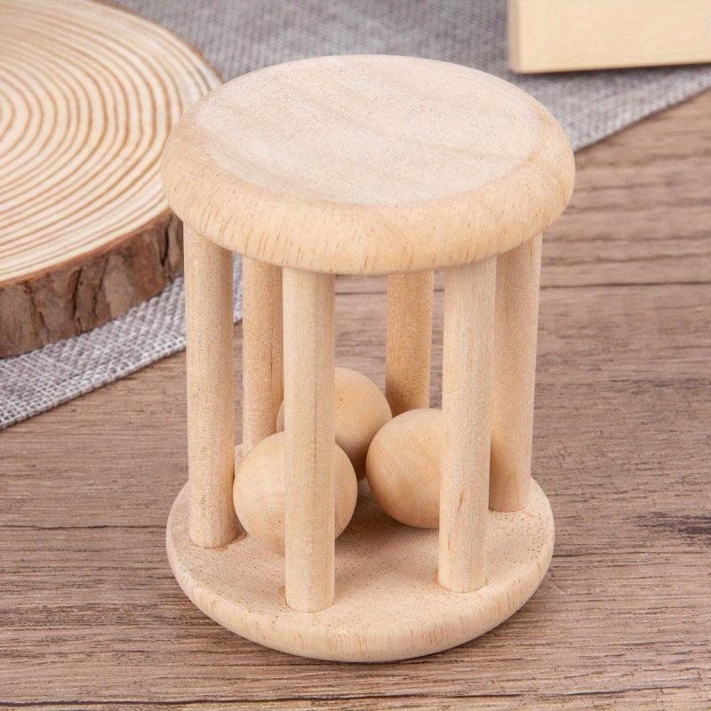 Wooden Baby Bell Ring Tone Toy - Teeth Grinder