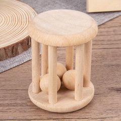 Wooden Baby Bell Ring Tone Toy - Teeth Grinder