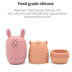 Silicone Bath Toys for Babies 6-12 Months and Toddlers 1-3 Years