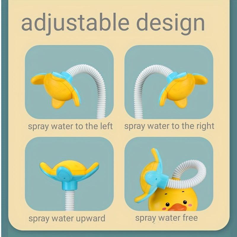 Bath Toy Water Pump & Shower Sprinkler for Toddlers