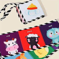 Colorful Baby Bed Cloth Book for Visual Training
