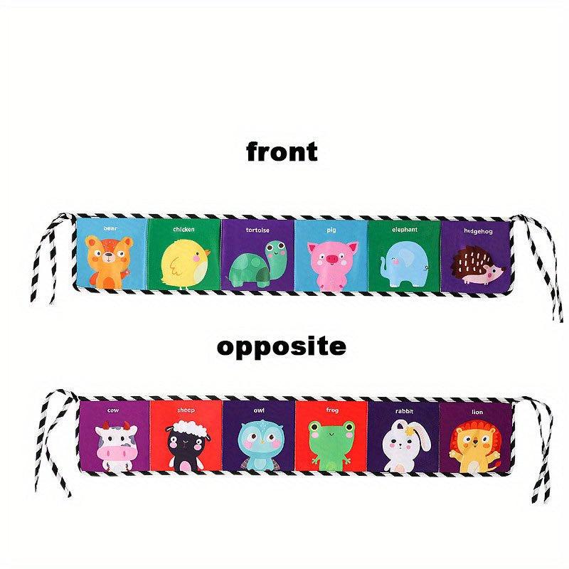 Colorful Baby Bed Cloth Book for Visual Training