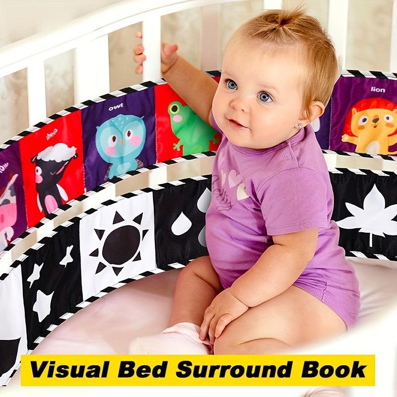 Colorful Baby Bed Cloth Book for Visual Training