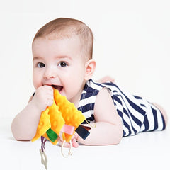 Soft Security Tag Blanket for Babies, Teether Toy, 0-12 Months