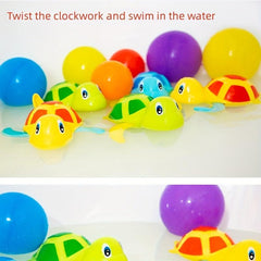 Turtle Wind Up Water Play Set for Kids Bath Time