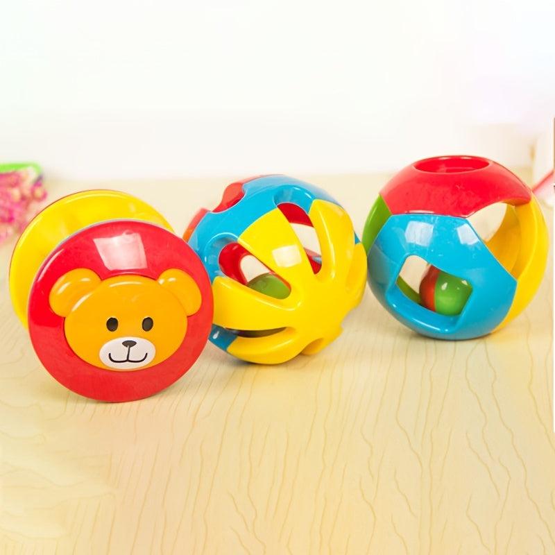 Baby Hand Catch Ball Sensory Toy Jingle Bell Rattle Children's Gift
