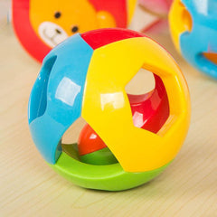 Baby Hand Catch Ball Sensory Toy Jingle Bell Rattle Children's Gift