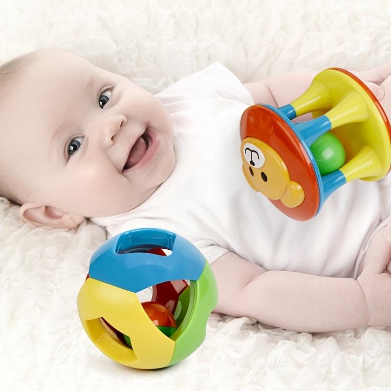 Baby Hand Catch Ball Sensory Toy Jingle Bell Rattle Children's Gift