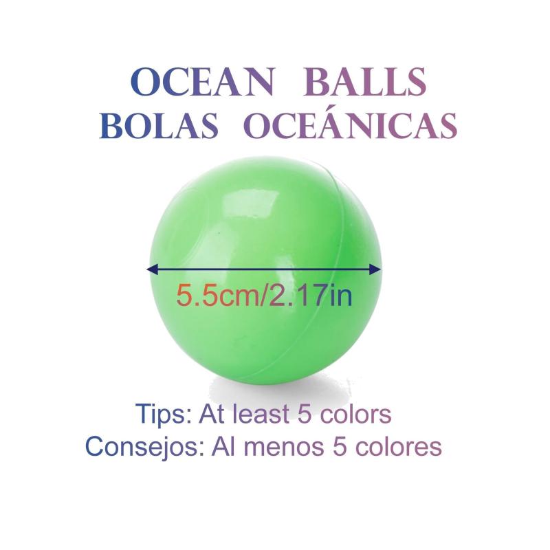 100pcs Ocean Balls Set for Kids' Indoor & Outdoor Playtime