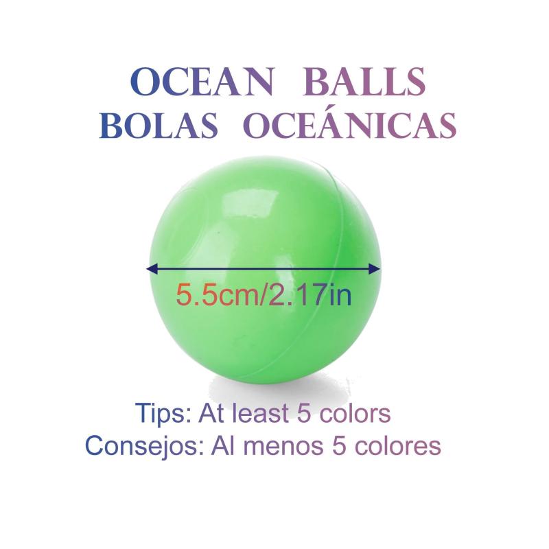 100pcs Ocean Balls Set for Kids' Indoor & Outdoor Playtime