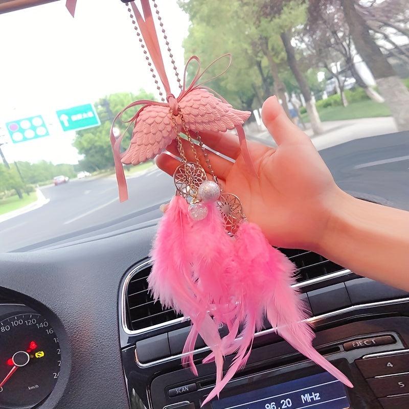 Ladies Car Rear View Mirror Pendant Metal Ornaments Dream Catcher