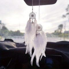 Ladies Car Rear View Mirror Pendant Metal Ornaments Dream Catcher