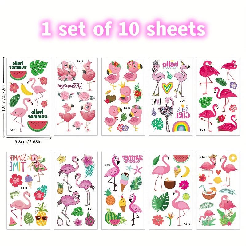 10pcs Animal Tattoo Stickers for Kids' Parties & Get Togethers