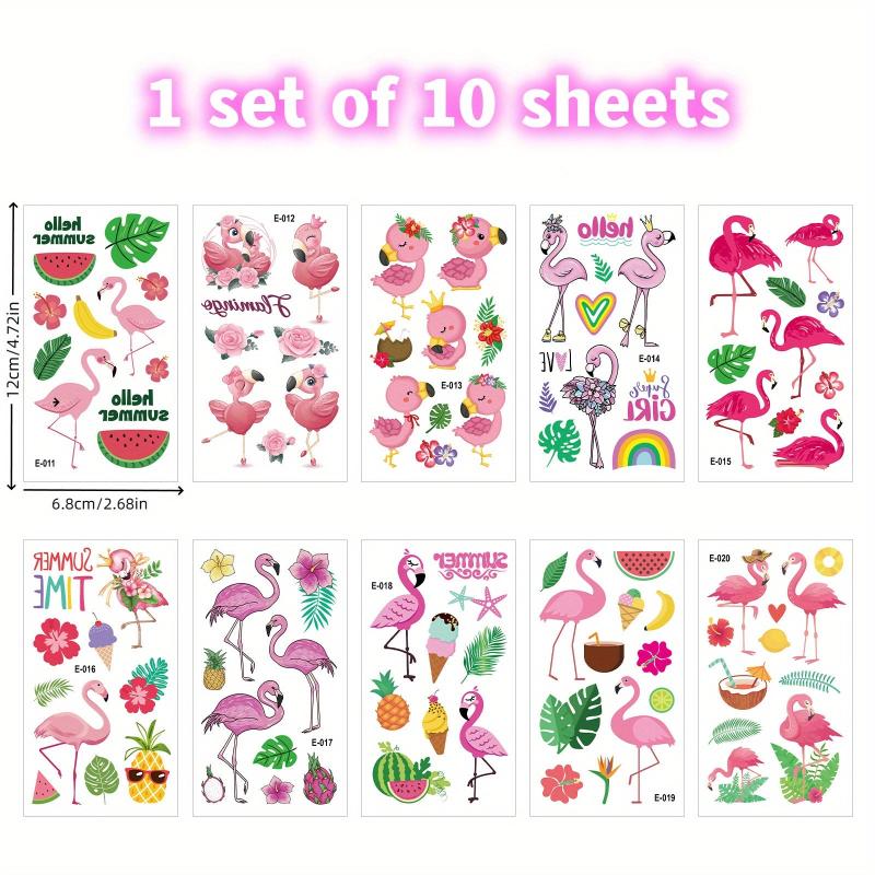 10pcs Animal Tattoo Stickers for Kids' Parties & Get Togethers